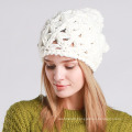 Womens Hand Made Winter Warm Knitted Twisted Cable POM POM Caps Hat Braided Beanie (HW135)